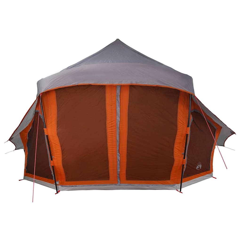 vidaXL Familien-Tipi-Zelt Tipi Grau und Orange 508 x 470 x 300 cm