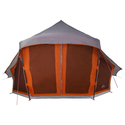 vidaXL Familien-Tipi-Zelt Tipi Grau und Orange 508 x 470 x 300 cm