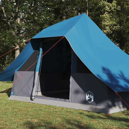 Tipi Zelt mit Dach mit Speicher Blau 364 x 281 x 257 cm Taft