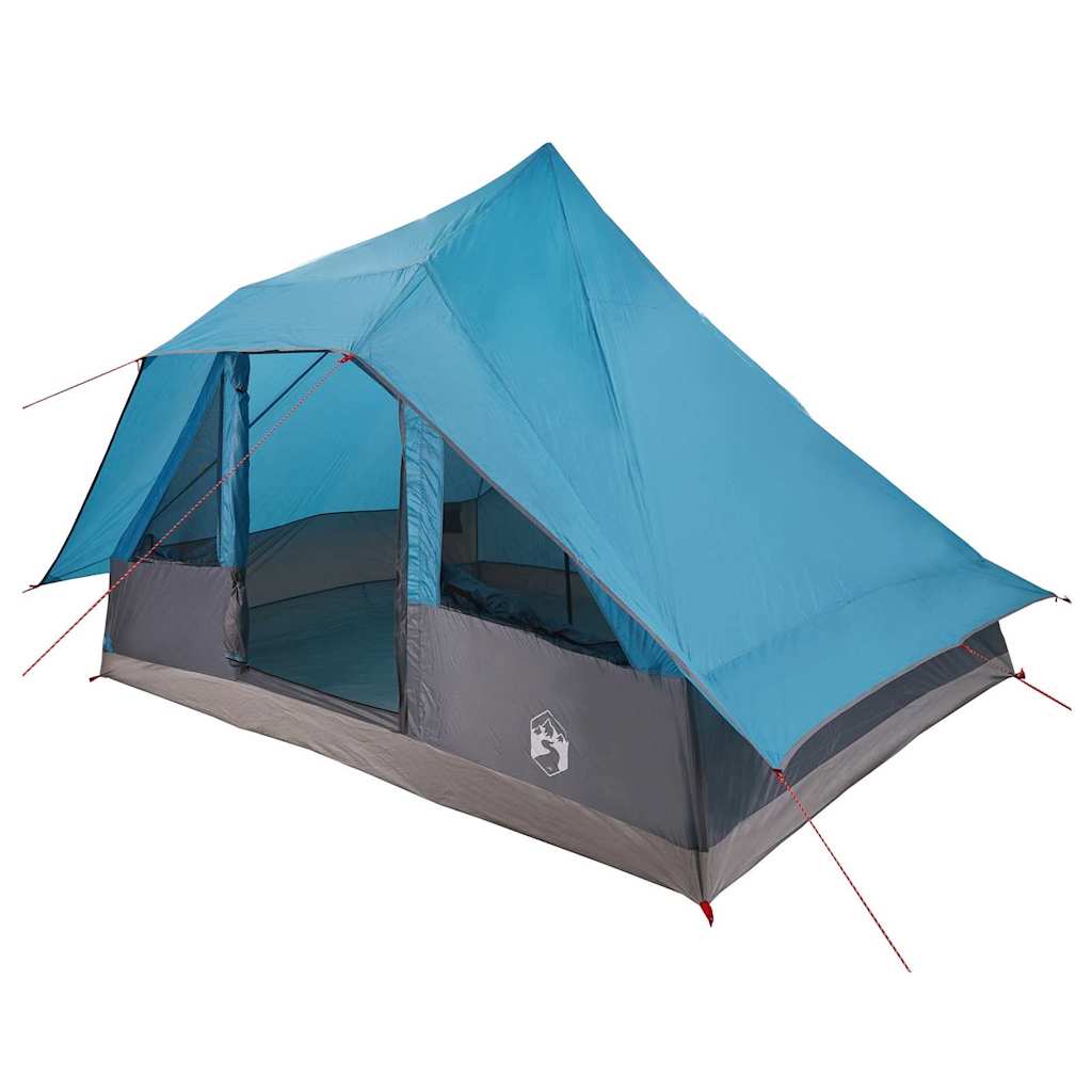 Tipi Zelt mit Dach mit Speicher Blau 364 x 281 x 257 cm Taft