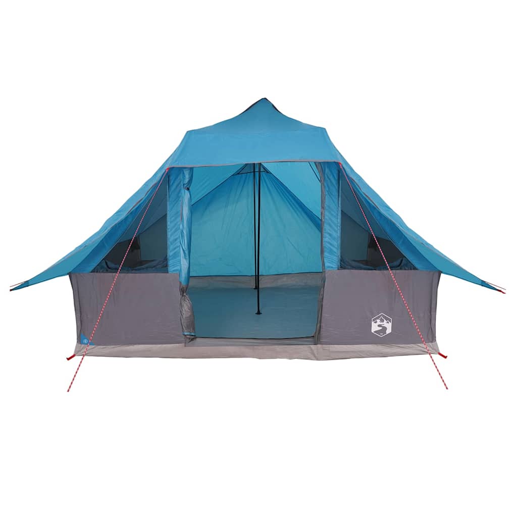 Tipi Zelt mit Dach mit Speicher Blau 364 x 281 x 257 cm Taft