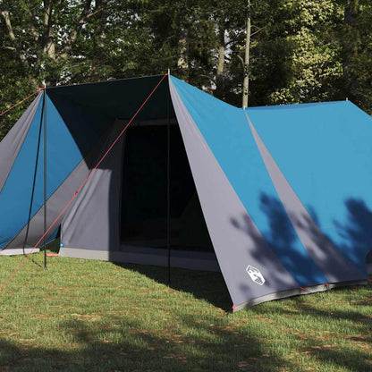 vidaXL Familienzelt mit Dach Blau und Grau 660 x 456 x 200 cm