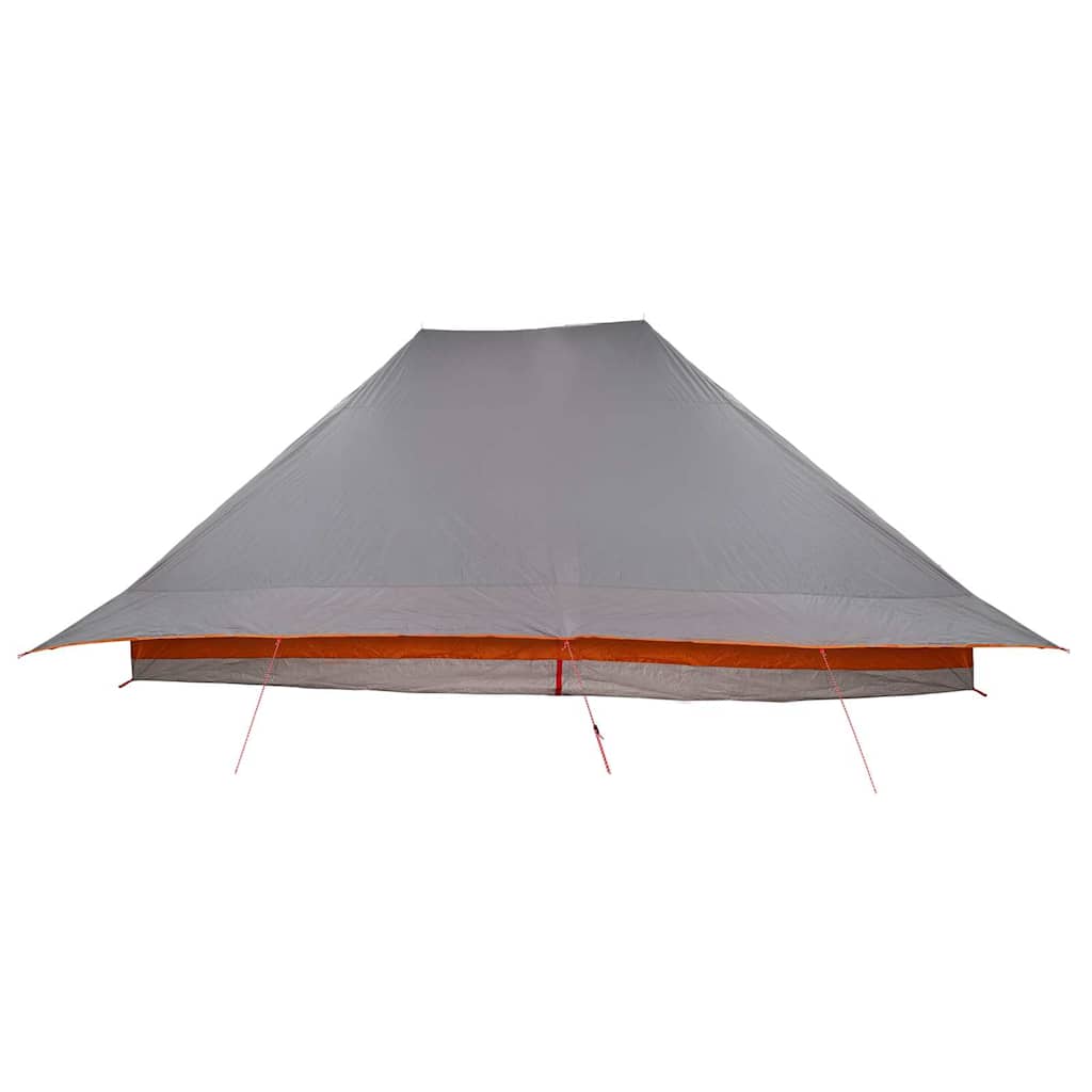 vidaXL Familienzelt mit Dach Grau und Orange 660 x 456 x 200 cm