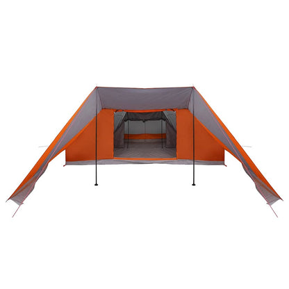 vidaXL Familienzelt mit Dach Grau und Orange 660 x 456 x 200 cm