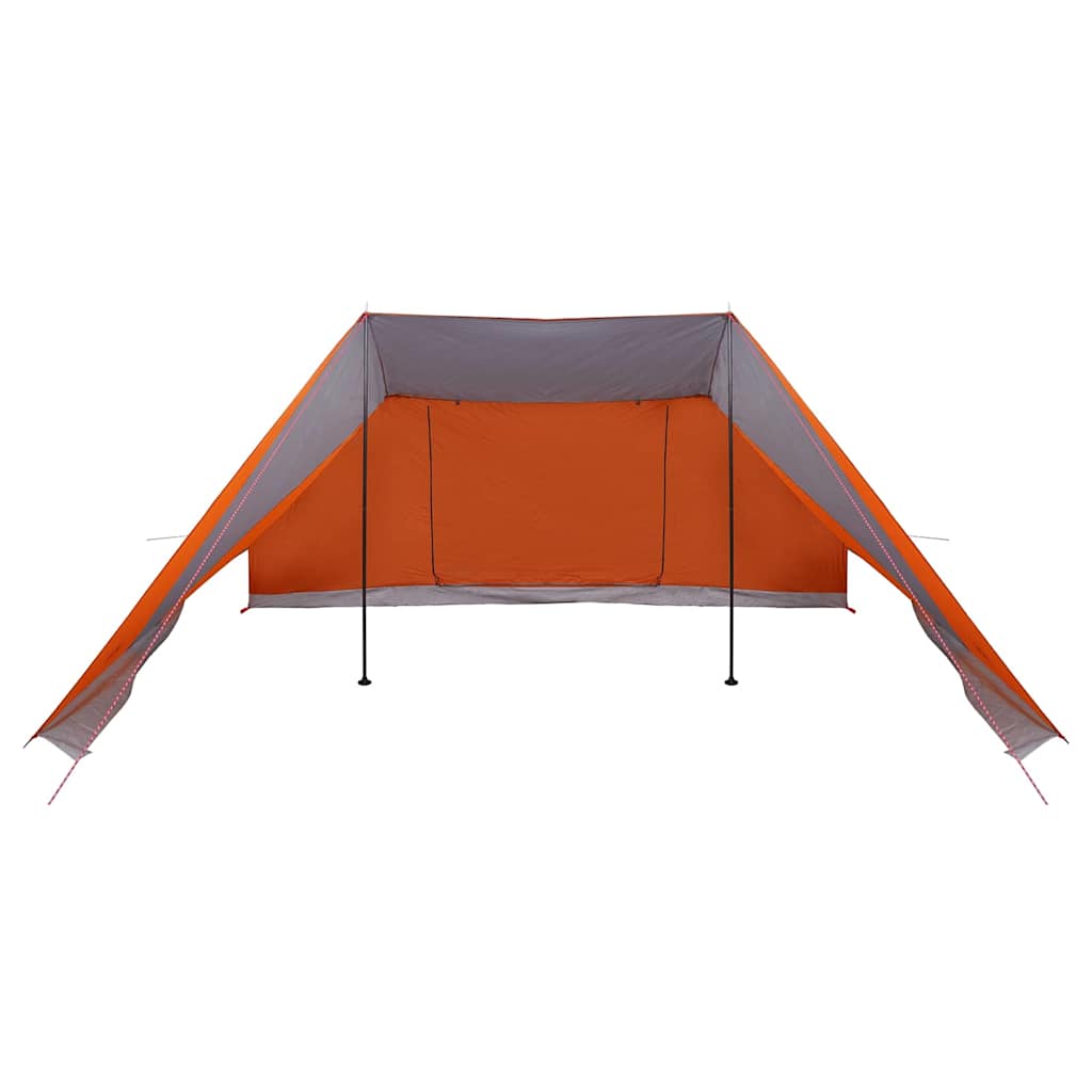 vidaXL Familienzelt mit Dach Grau und Orange 660 x 456 x 200 cm