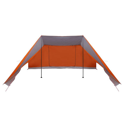 vidaXL Familienzelt mit Dach Grau und Orange 660 x 456 x 200 cm
