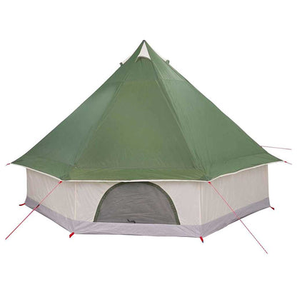 vidaXL Familien-Tipi-Zelt Tipi Grün und Beige 400 x 346 x 250 cm