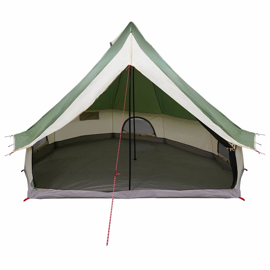 vidaXL Familien-Tipi-Zelt Tipi Grün und Beige 400 x 346 x 250 cm