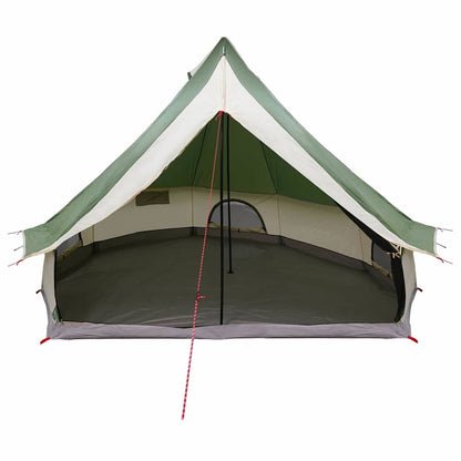 vidaXL Familien-Tipi-Zelt Tipi Grün und Beige 400 x 346 x 250 cm