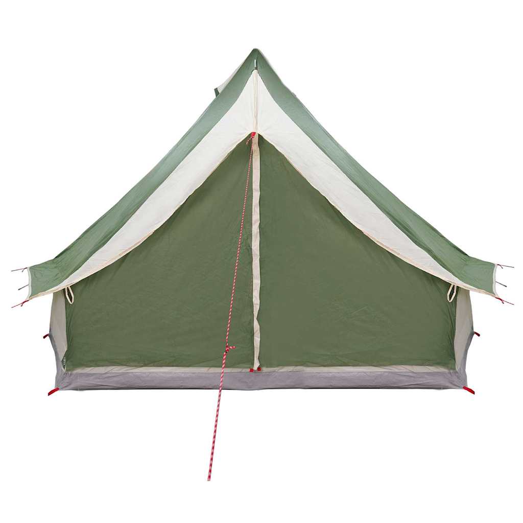 vidaXL Familien-Tipi-Zelt Tipi Grün und Beige 400 x 346 x 250 cm