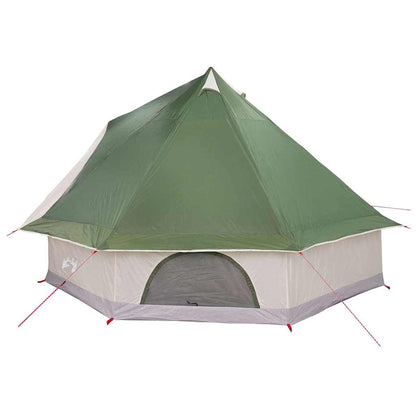 vidaXL Familien-Tipi-Zelt Tipi Grün und Beige 400 x 346 x 250 cm