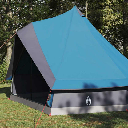 vidaXL Familien-Tipi-Zelt Tipi Blau und Grau 400 x 346 x 250 cm