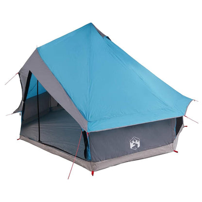 vidaXL Familien-Tipi-Zelt Tipi Blau und Grau 400 x 346 x 250 cm