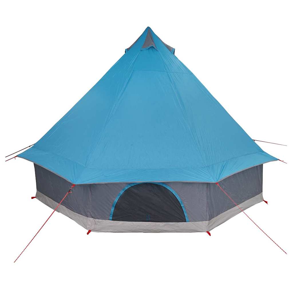 vidaXL Familien-Tipi-Zelt Tipi Blau und Grau 400 x 346 x 250 cm