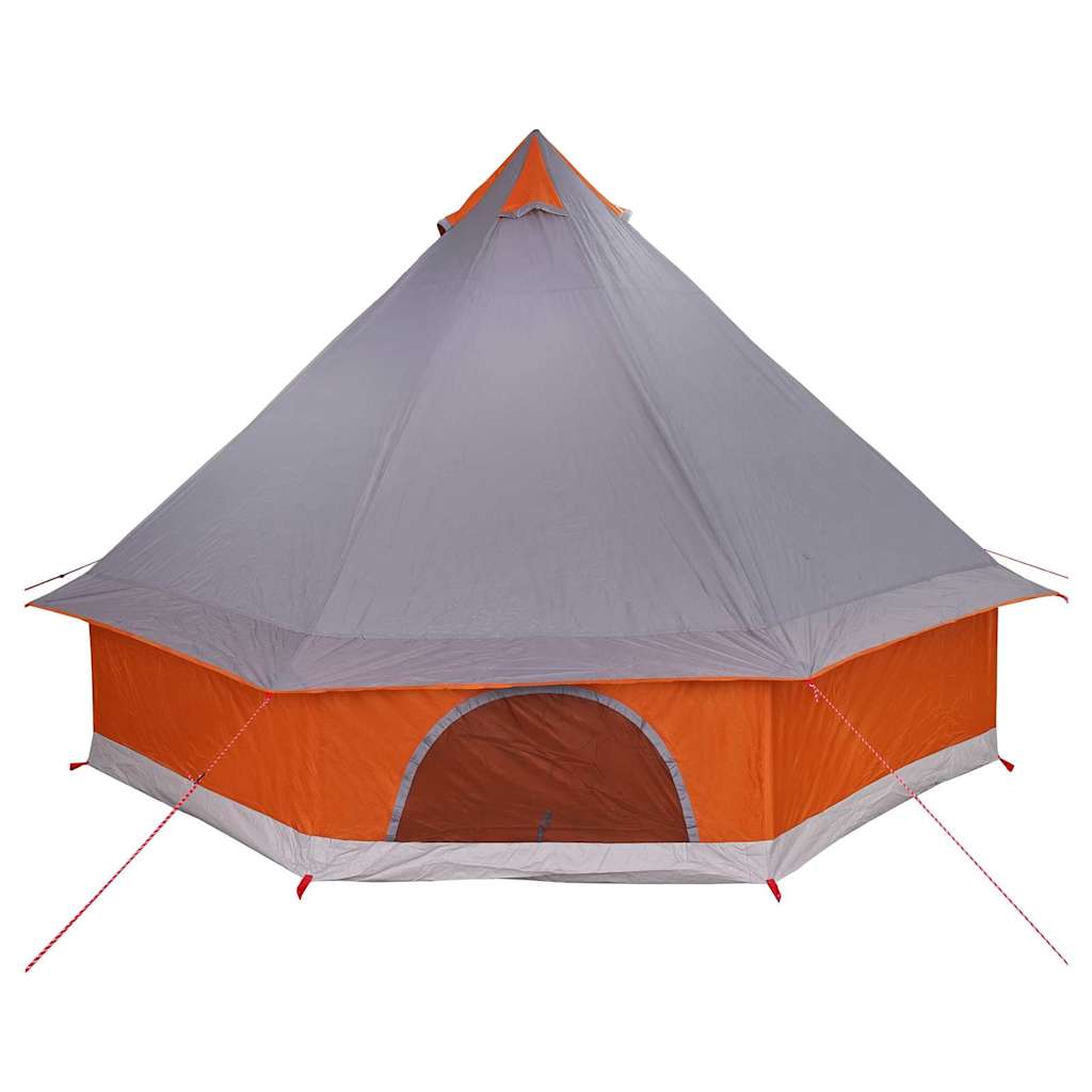 vidaXL Familien-Tipi-Zelt Tipi Grau und Orange 400 x 346 x 250 cm