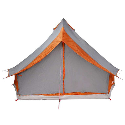 vidaXL Familien-Tipi-Zelt Tipi Grau und Orange 400 x 346 x 250 cm