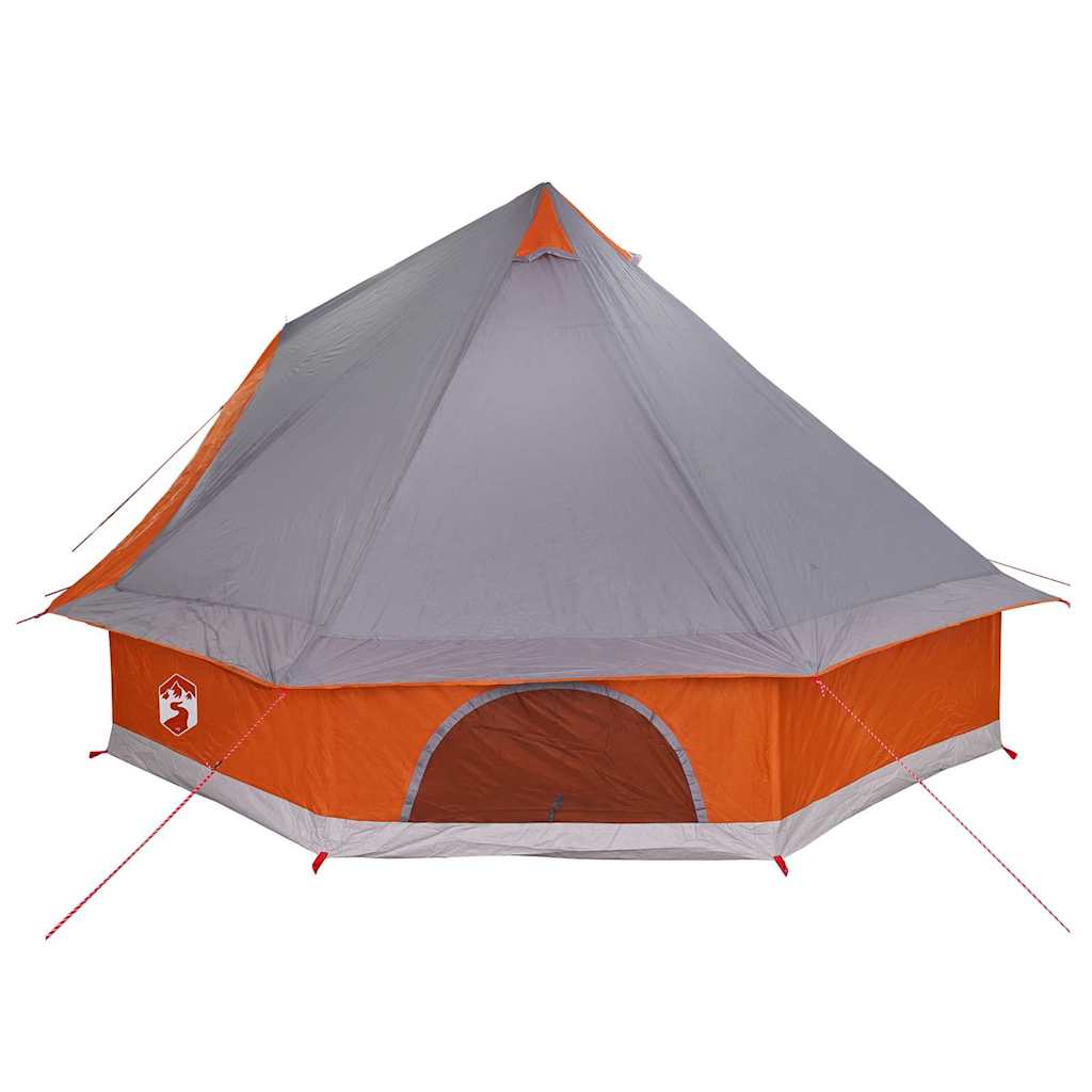 vidaXL Familien-Tipi-Zelt Tipi Grau und Orange 400 x 346 x 250 cm