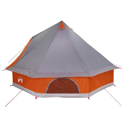 vidaXL Familien-Tipi-Zelt Tipi Grau und Orange 400 x 346 x 250 cm