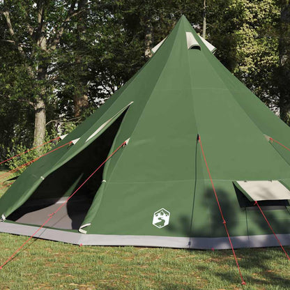 vidaXL Familien-Tipi-Zelt Tipi mit Dach Grün 560 x 560 x 300 cm