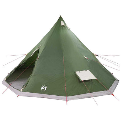 vidaXL Familien-Tipi-Zelt Tipi mit Dach Grün 560 x 560 x 300 cm