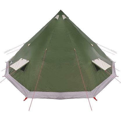 vidaXL Familien-Tipi-Zelt Tipi mit Dach Grün 560 x 560 x 300 cm