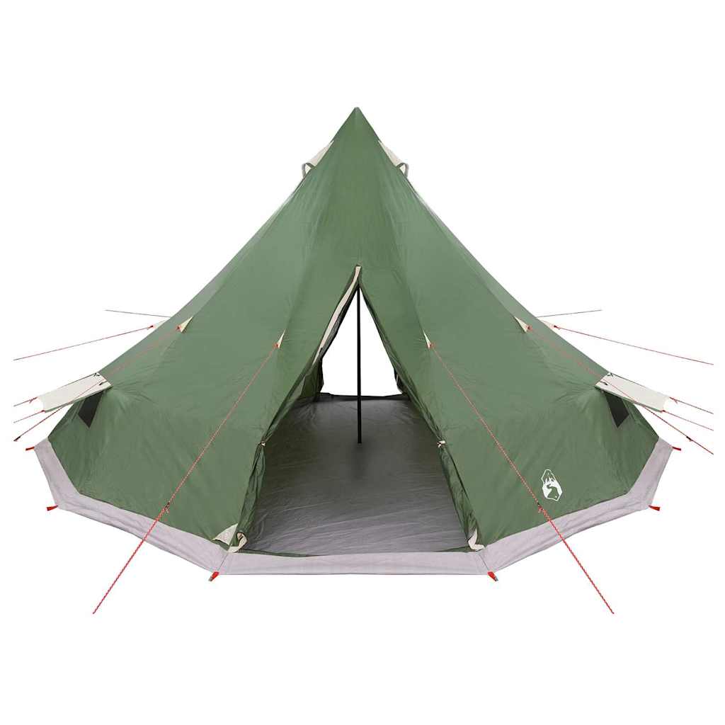 vidaXL Familien-Tipi-Zelt Tipi mit Dach Grün 560 x 560 x 300 cm
