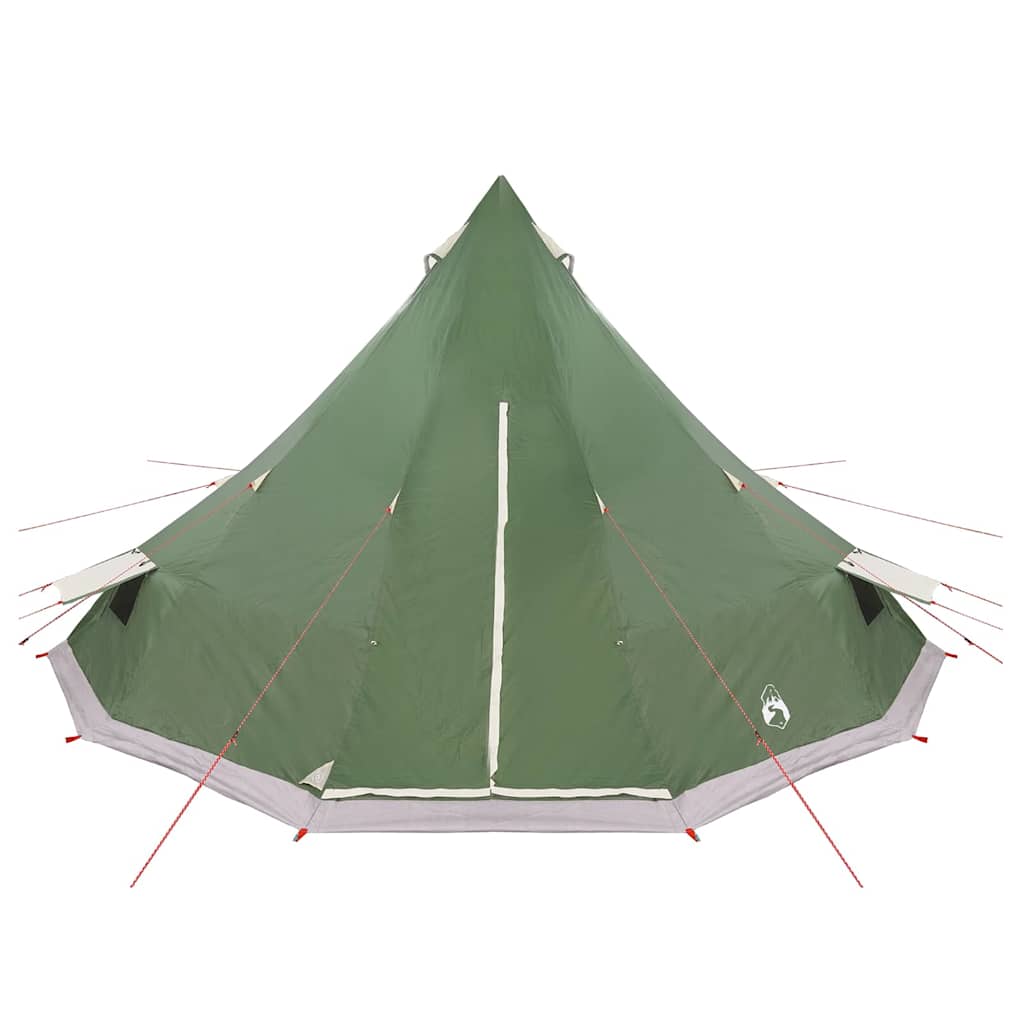 vidaXL Familien-Tipi-Zelt Tipi mit Dach Grün 560 x 560 x 300 cm