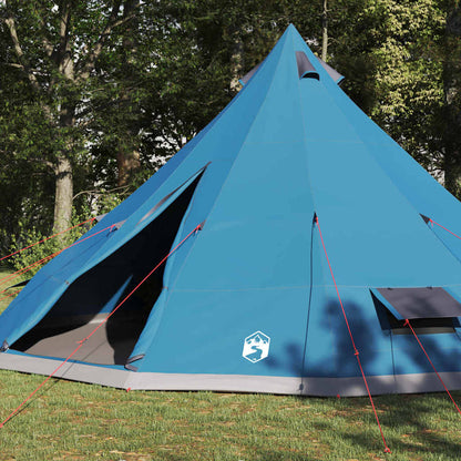 vidaXL Familien-Tipi-Zelt Tipi Blau und Grau 560 x 560 x 300 cm