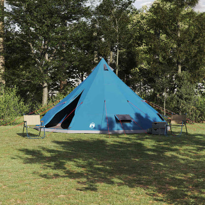 vidaXL Familien-Tipi-Zelt Tipi Blau und Grau 560 x 560 x 300 cm