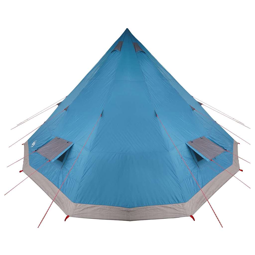 vidaXL Familien-Tipi-Zelt Tipi Blau und Grau 560 x 560 x 300 cm