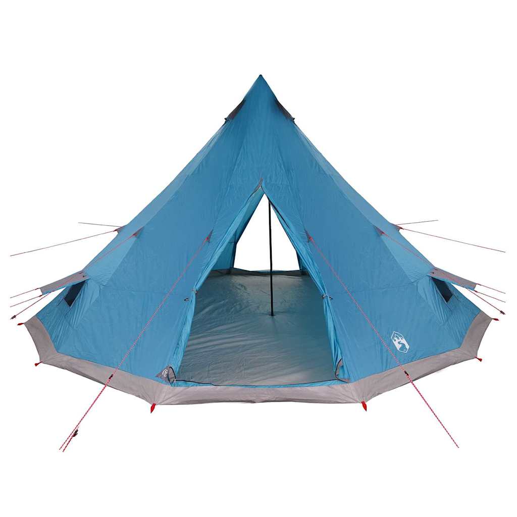 vidaXL Familien-Tipi-Zelt Tipi Blau und Grau 560 x 560 x 300 cm
