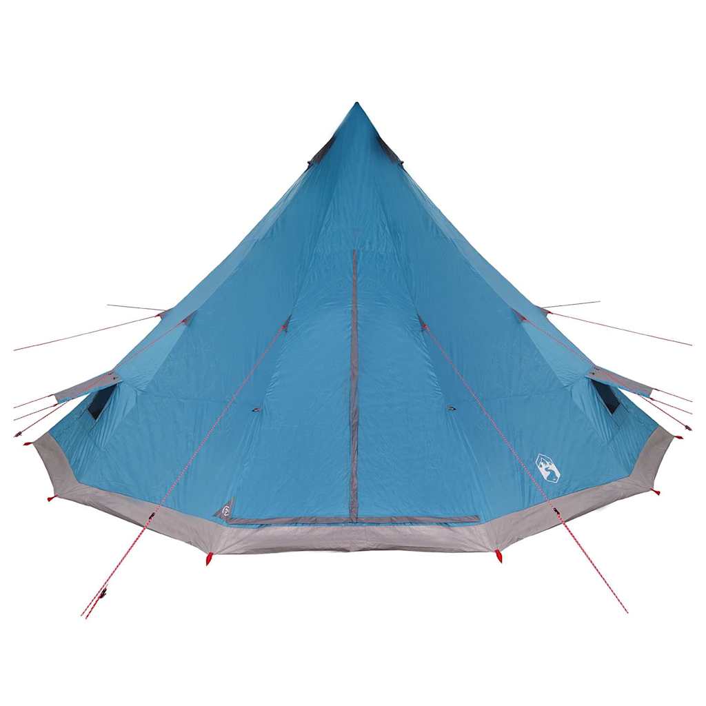 vidaXL Familien-Tipi-Zelt Tipi Blau und Grau 560 x 560 x 300 cm