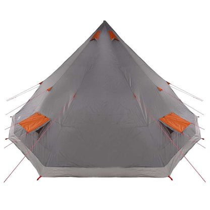 vidaXL Familien-Tipi-Zelt Tipi Grau und Orange 560 x 560 x 300 cm