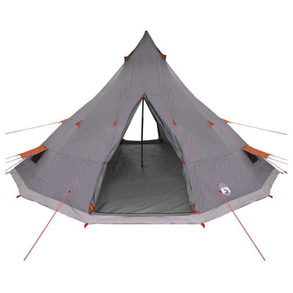 vidaXL Familien-Tipi-Zelt Tipi Grau und Orange 560 x 560 x 300 cm