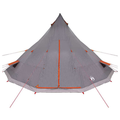 vidaXL Familien-Tipi-Zelt Tipi Grau und Orange 560 x 560 x 300 cm