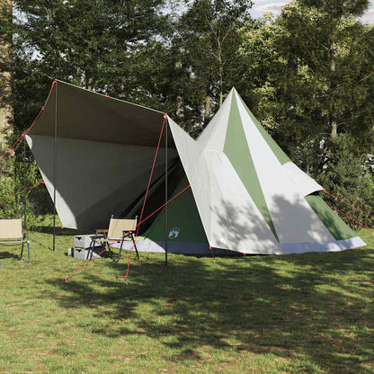 vidaXL Familien-Tipi-Zelt Tipi Grün und Beige 510 x 690 x 330 cm