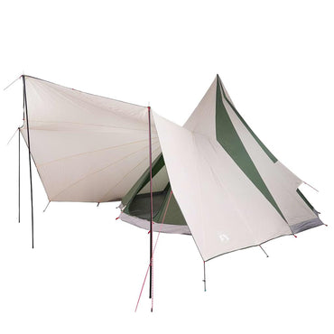 vidaXL Familien-Tipi-Zelt Tipi Grün und Beige 510 x 690 x 330 cm
