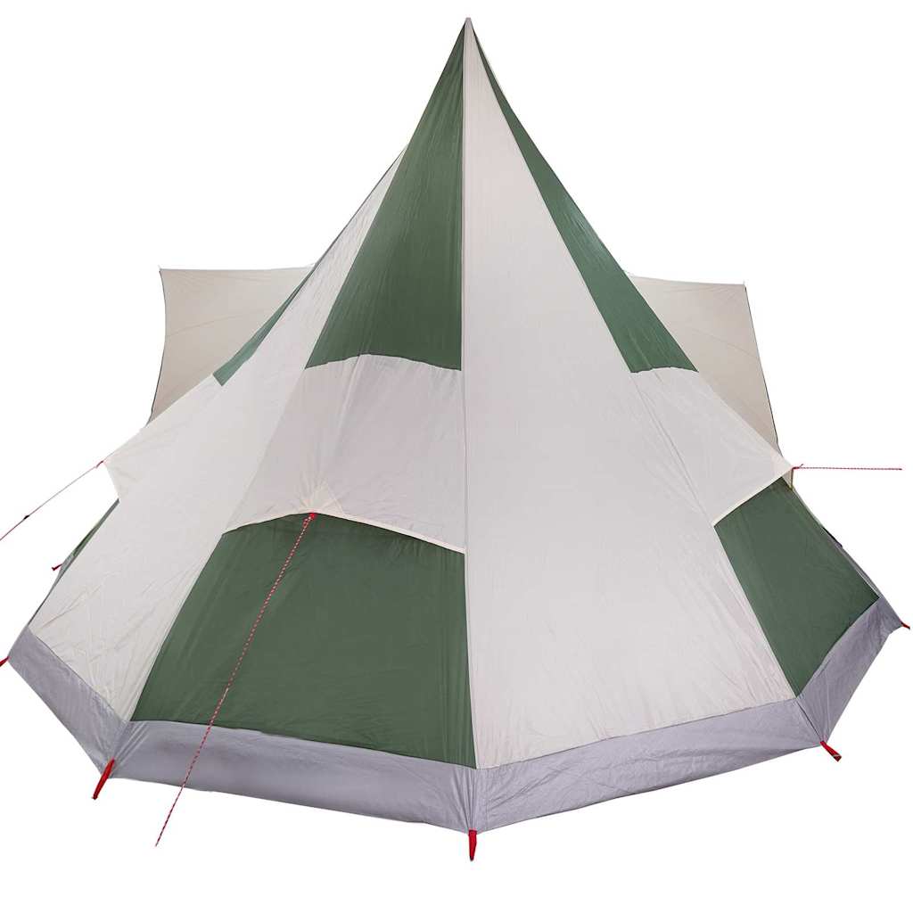 vidaXL Familien-Tipi-Zelt Tipi Grün und Beige 510 x 690 x 330 cm