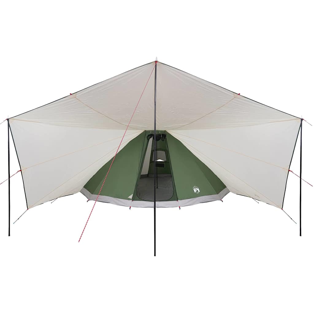vidaXL Familien-Tipi-Zelt Tipi Grün und Beige 510 x 690 x 330 cm
