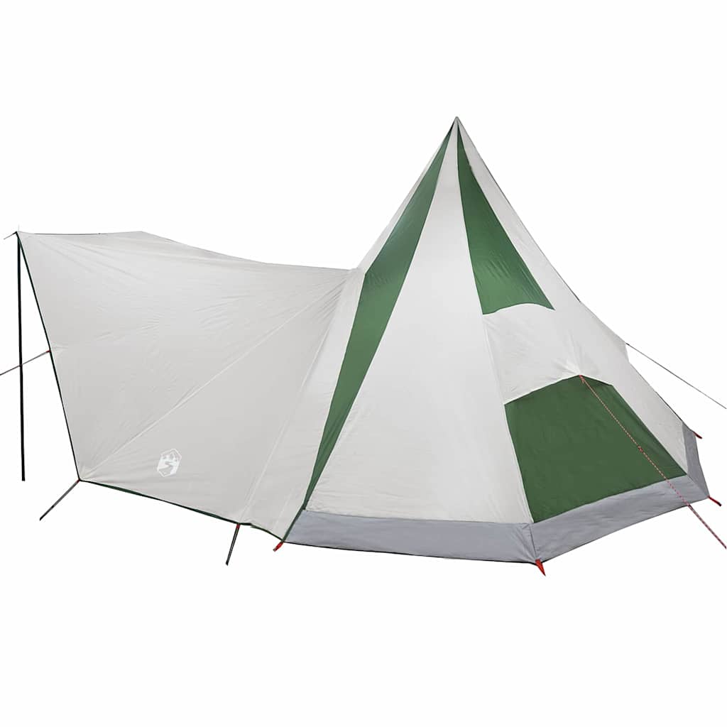 vidaXL Familien-Tipi-Zelt Tipi Grün und Beige 510 x 690 x 330 cm