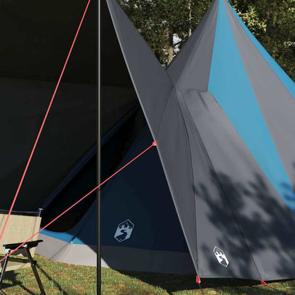 vidaXL Familien-Tipi-Zelt Tipi Blau und Grau 510 x 690 x 330 cm