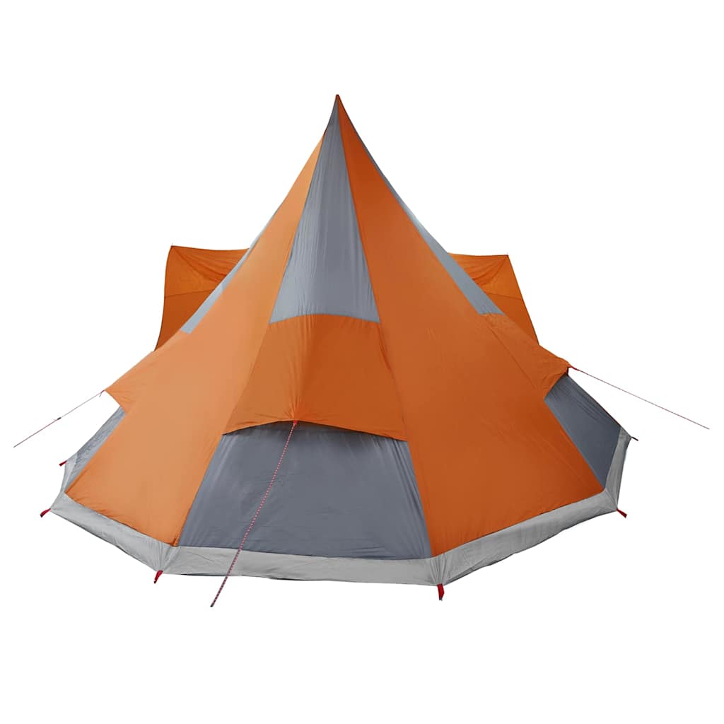vidaXL Familien-Tipi-Zelt Tipi Grau und Orange 510 x 690 x 330 cm