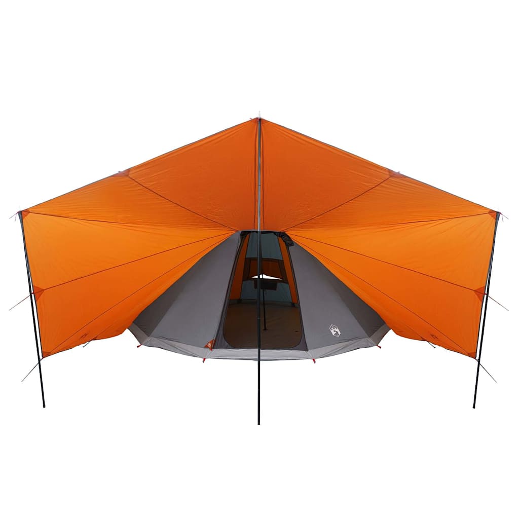 vidaXL Familien-Tipi-Zelt Tipi Grau und Orange 510 x 690 x 330 cm