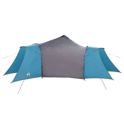 vidaXL Tipi Zelt mit Dach Blau und Grau 492 x 492 x 275 cm Stoff