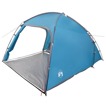 vidaXL Zelt Hütte Blau 370 x 230 x 185 cm Polyester und Fiberglas