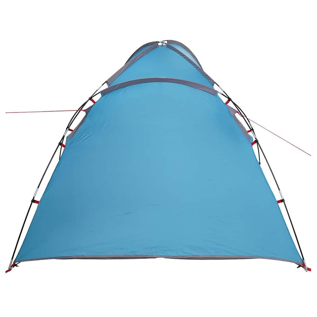 vidaXL Zelt Hütte Blau 370 x 230 x 185 cm Polyester und Fiberglas