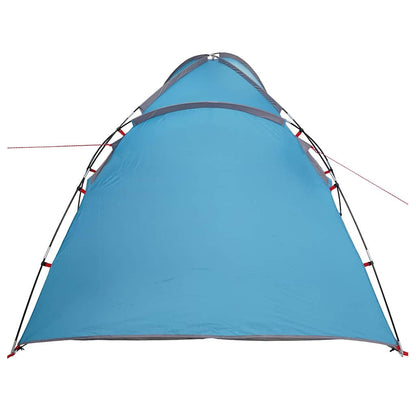 vidaXL Zelt Hütte Blau 370 x 230 x 185 cm Polyester und Fiberglas