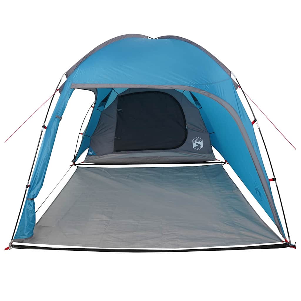 vidaXL Zelt Hütte Blau 370 x 230 x 185 cm Polyester und Fiberglas