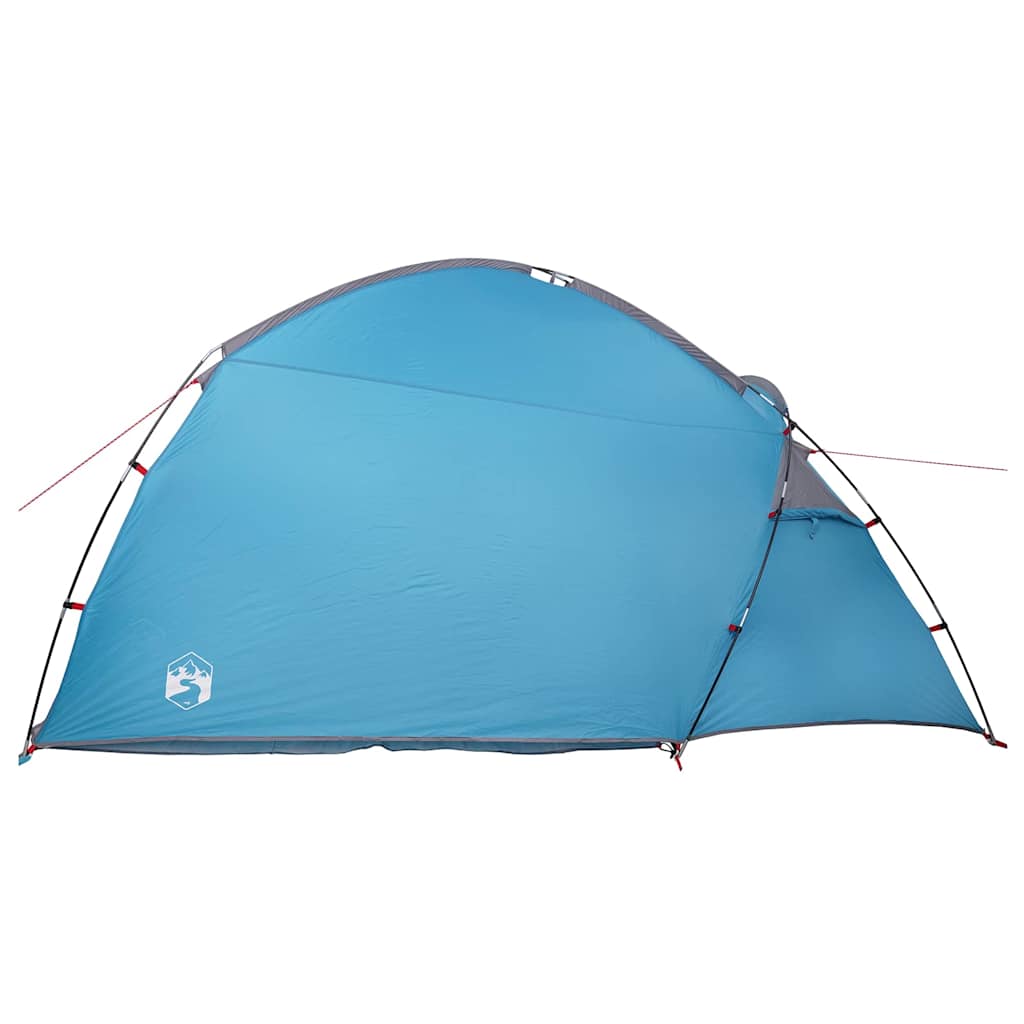 vidaXL Zelt Hütte Blau 370 x 230 x 185 cm Polyester und Fiberglas
