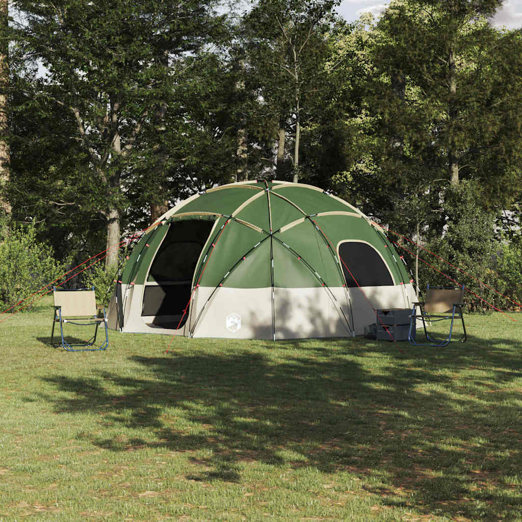 vidaXL Campingzelt mit Dach Grün 475 x 475 x 235 cm Polyester